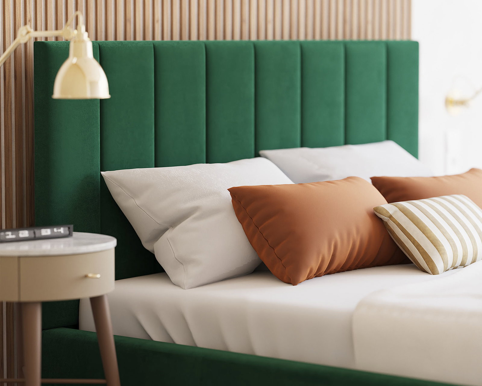 Čalúnená posteľ COLORADO 200x200 s kovovým zdvižným roštom ZELENÁ TRINITY