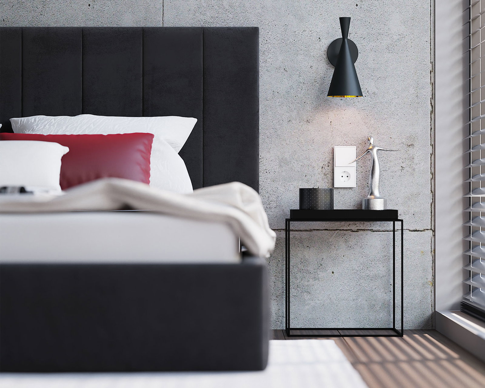 Čalúnená posteľ COLORADO 200x200 s kovovým zdvižným roštom ČIERNA TRINITY