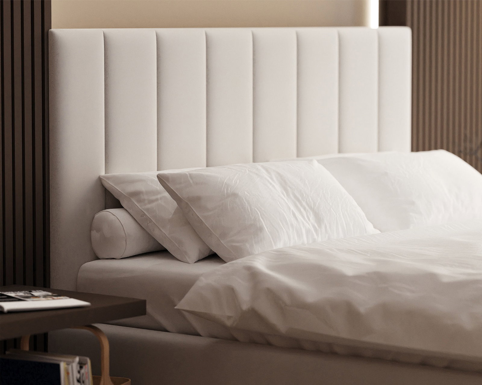 Luxusná posteľ COLORADO 120x200 s kovovým zdvižným roštom Biely PARIS