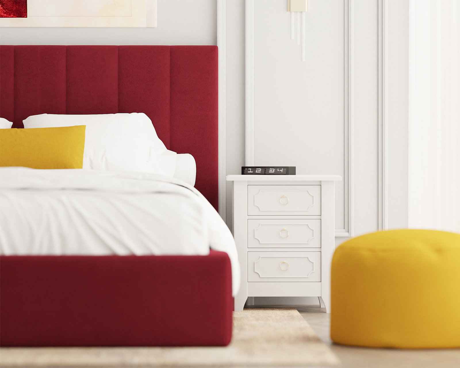 Luxusná posteľ COLORADO 120x200 s kovovým zdvižným roštom Vínová PARIS