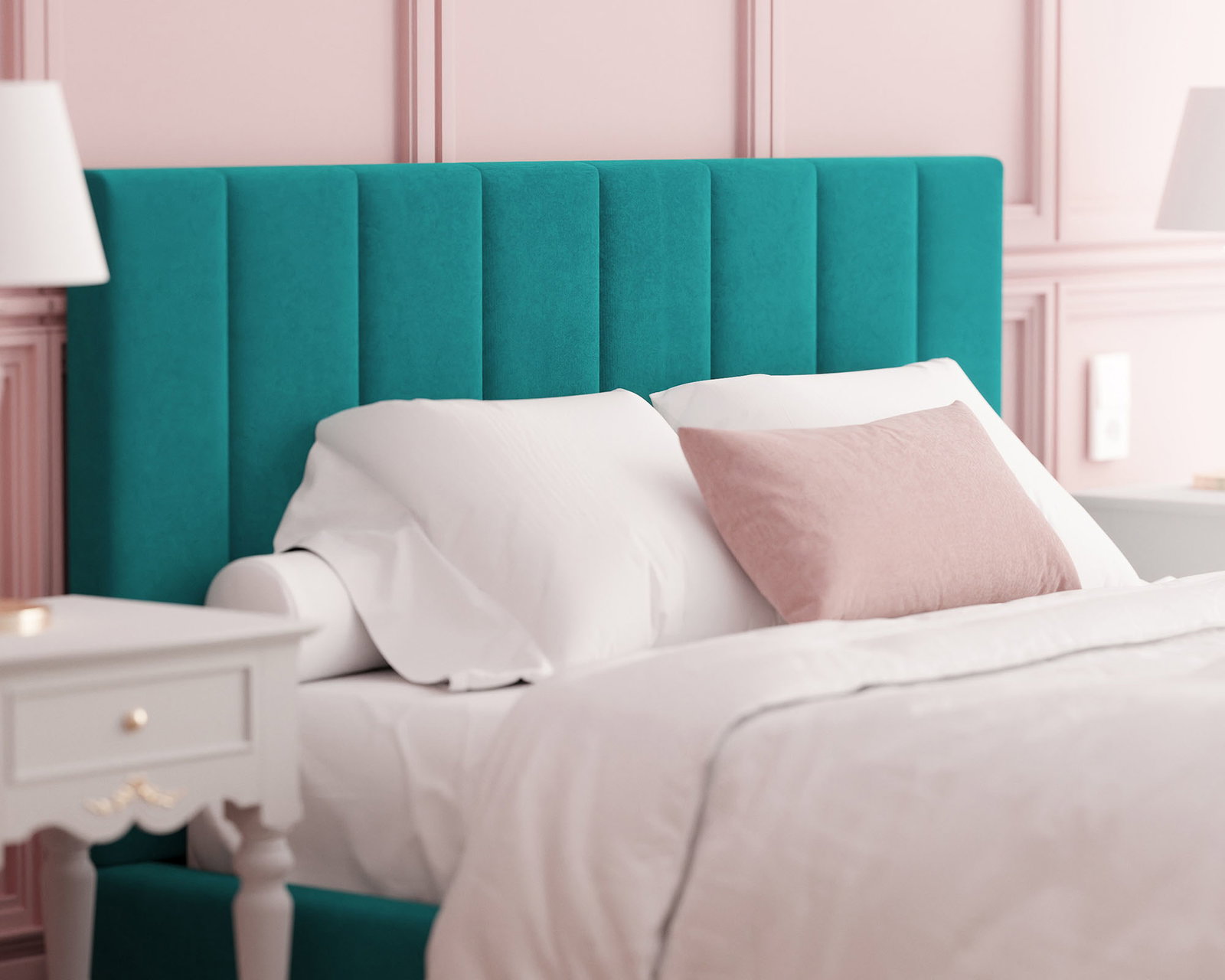 Luxusná posteľ COLORADO 160x200 s kovovým zdvižným roštom Tyrkysová PARIS