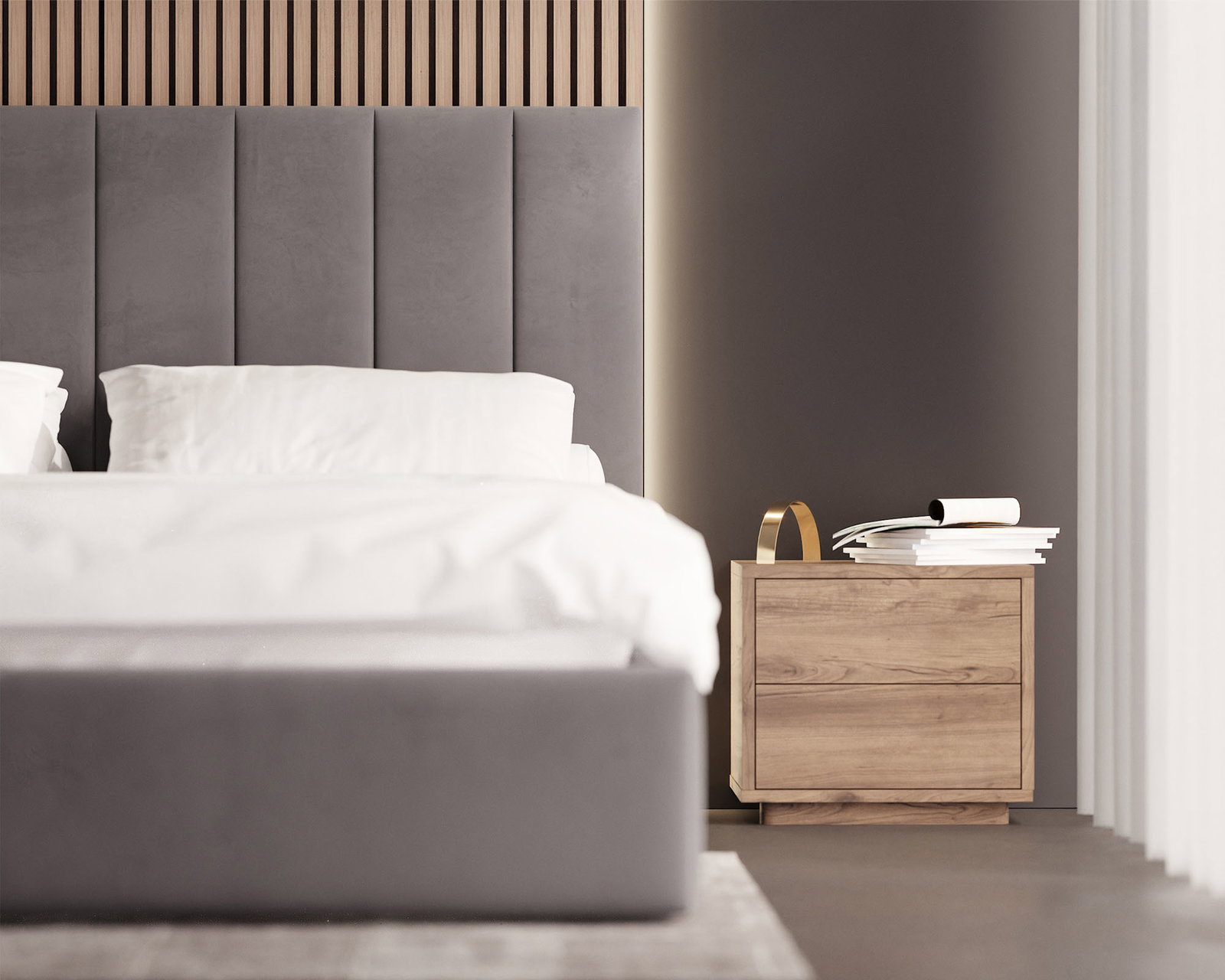 Luxusná posteľ COLORADO 90x200 s kovovým zdvižným roštom Sivá PARIS