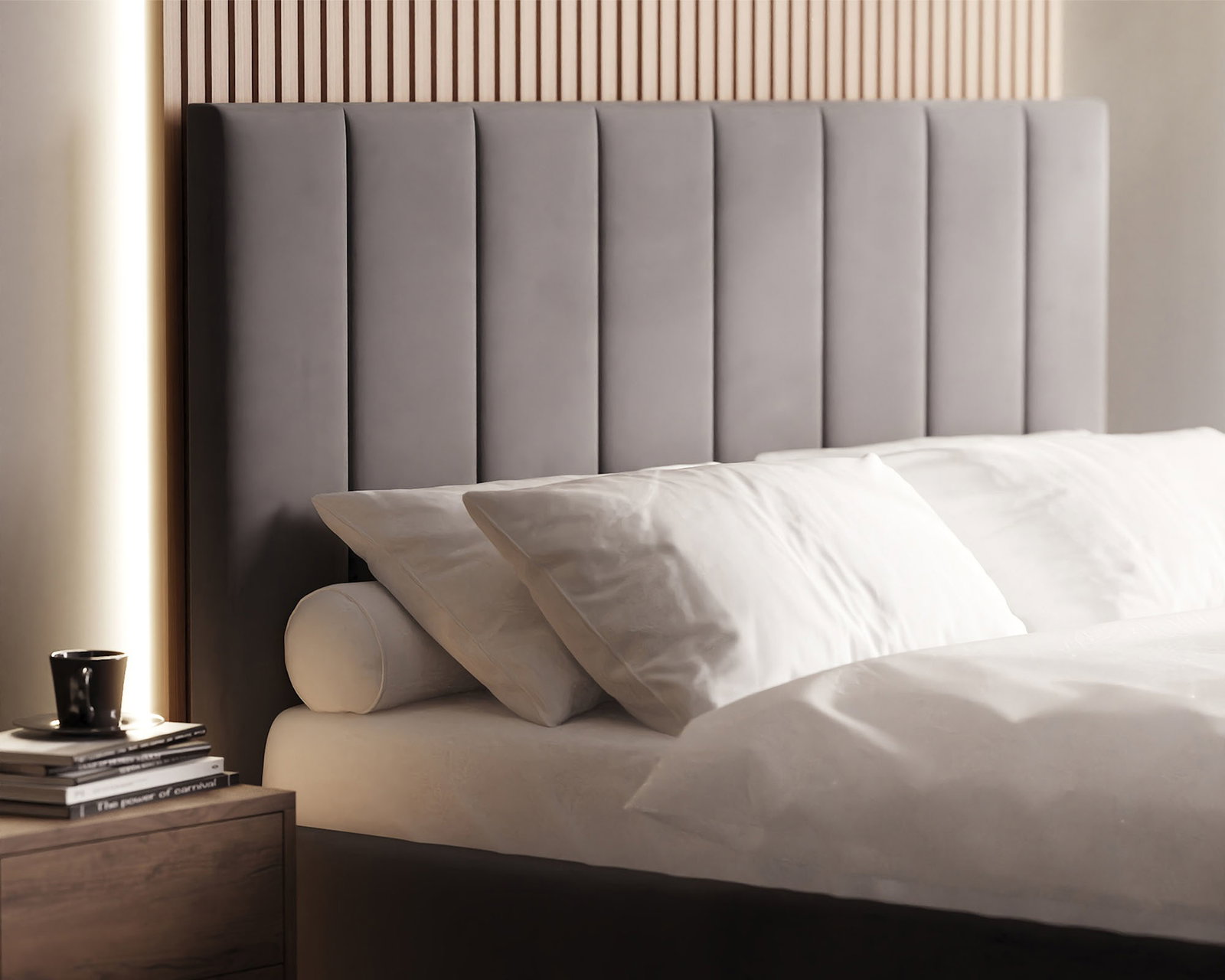 Luxusná posteľ COLORADO 140x200 s kovovým zdvižným roštom Sivá PARIS