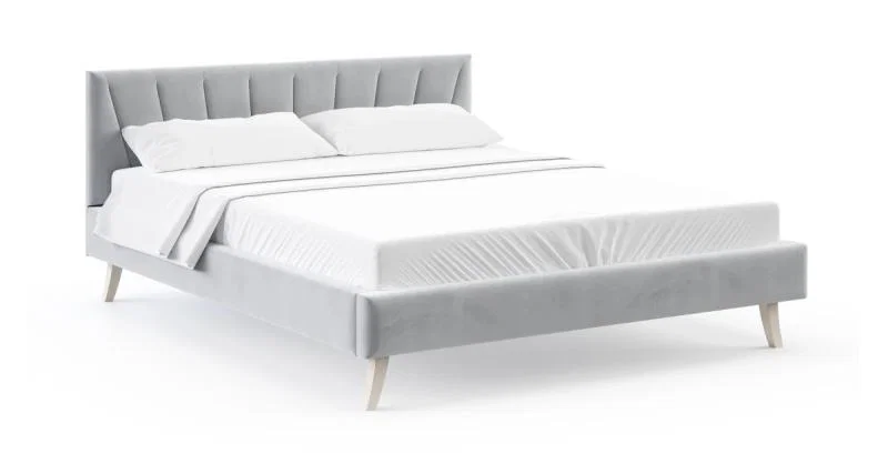 Čalouněná postel HEAVEN 160x200 Paris světle šedá