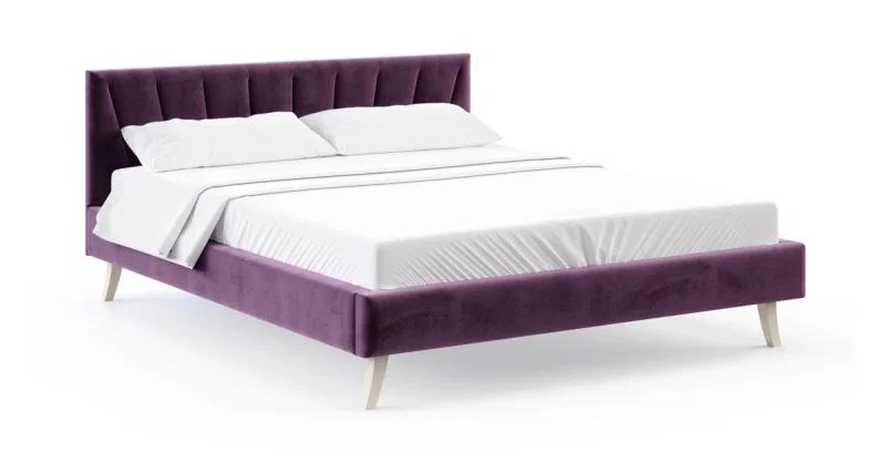 Čalouněná postel HEAVEN 180x200 Paris tmavě fialová
