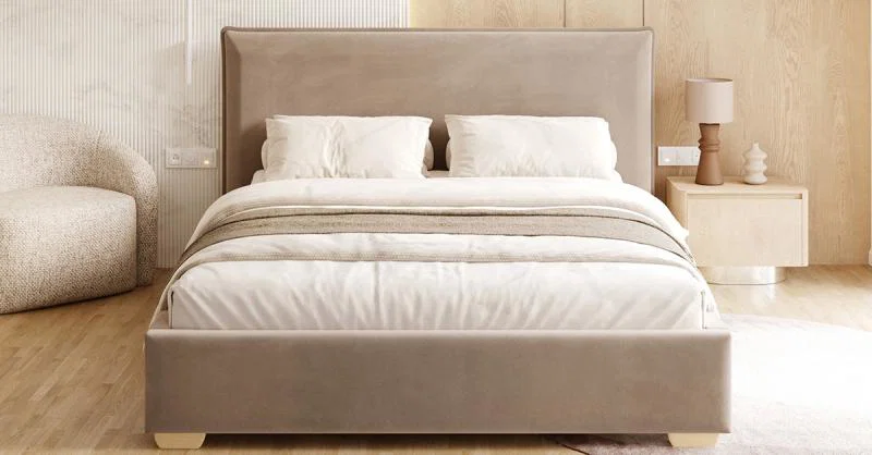 Čalouněná postel PERFETTO 180x200 s kovovým zdvižným roštem HNĚDÁ PARIS