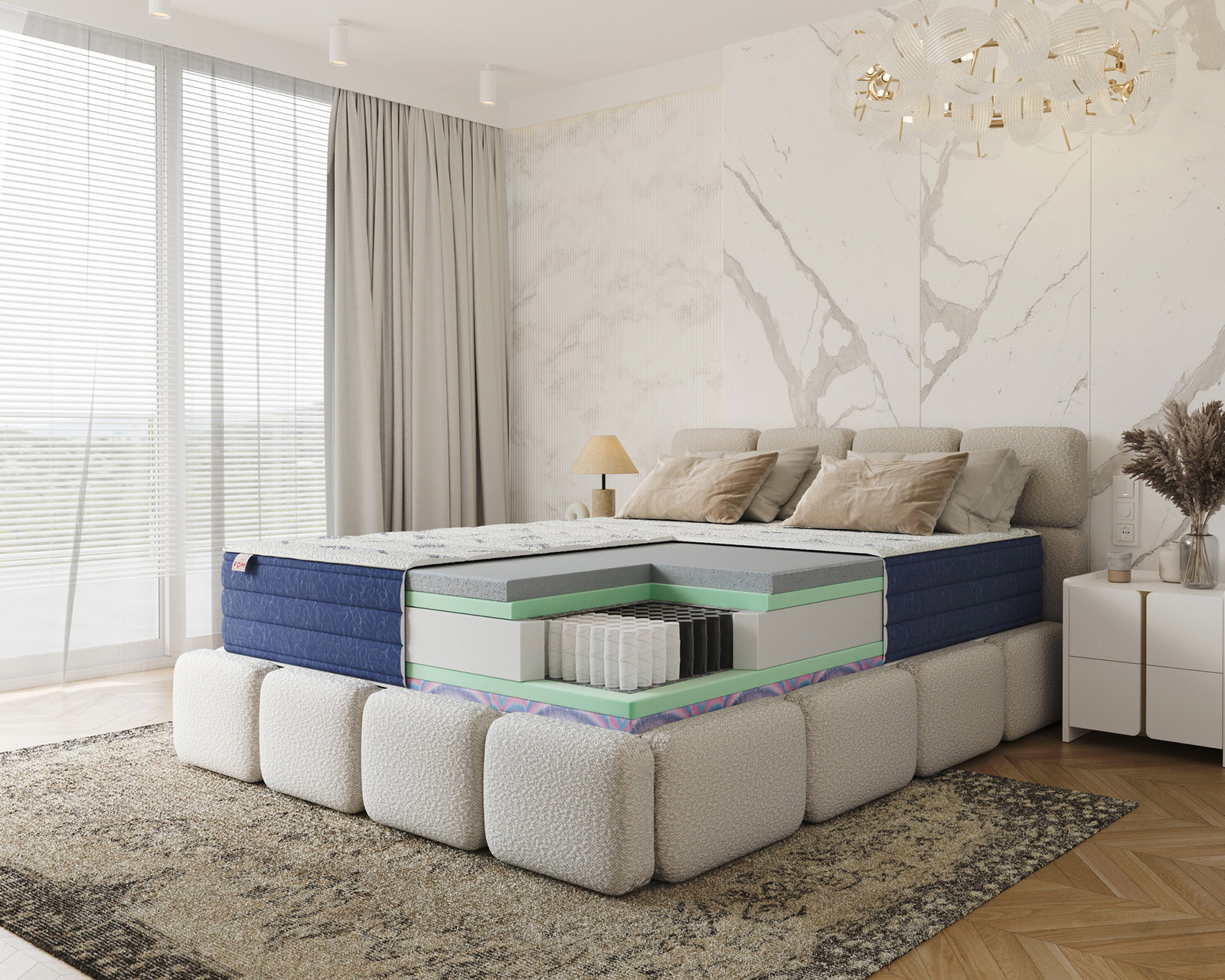 Taštičkový matrac ZEN DUAL 140x200x29cm