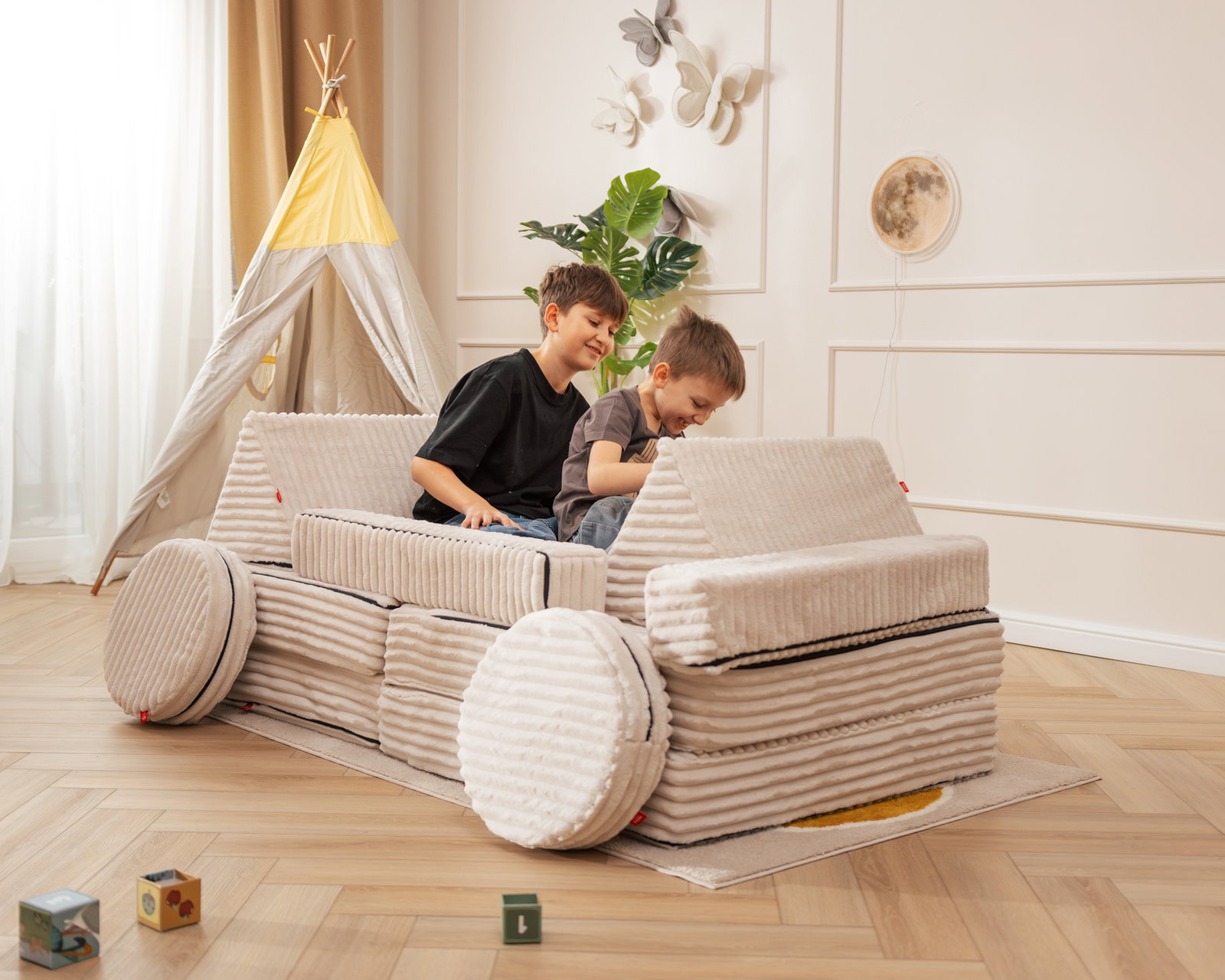 Rozkladacia pohovka VARIANT BIELA SZTRUKS 160x80