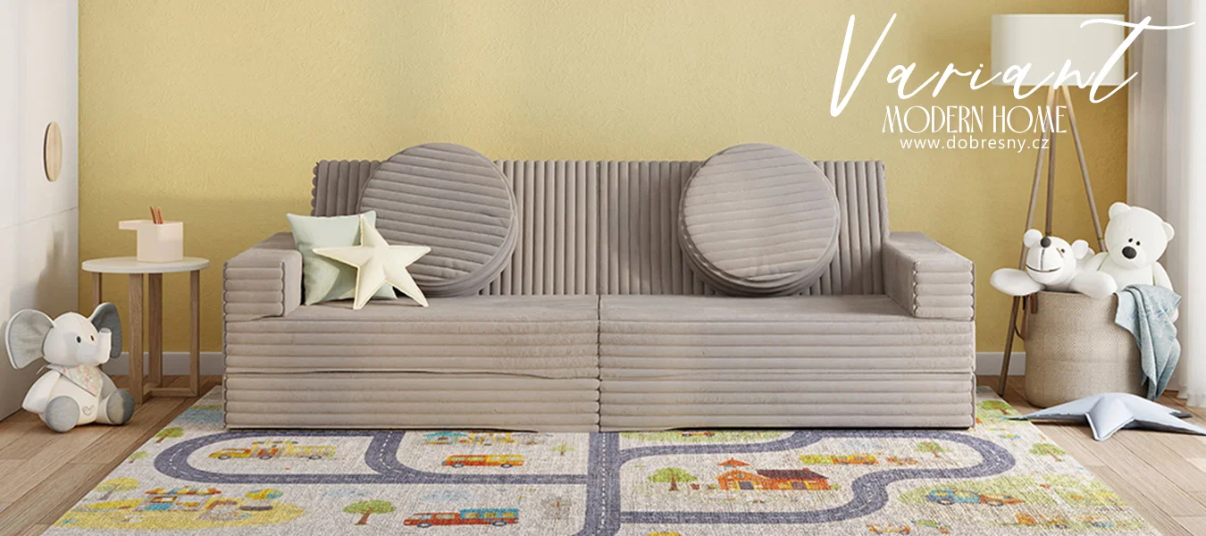 Rozkládací pohovka VARIANT BÉŽOVÁ SZTRUKS 160x80