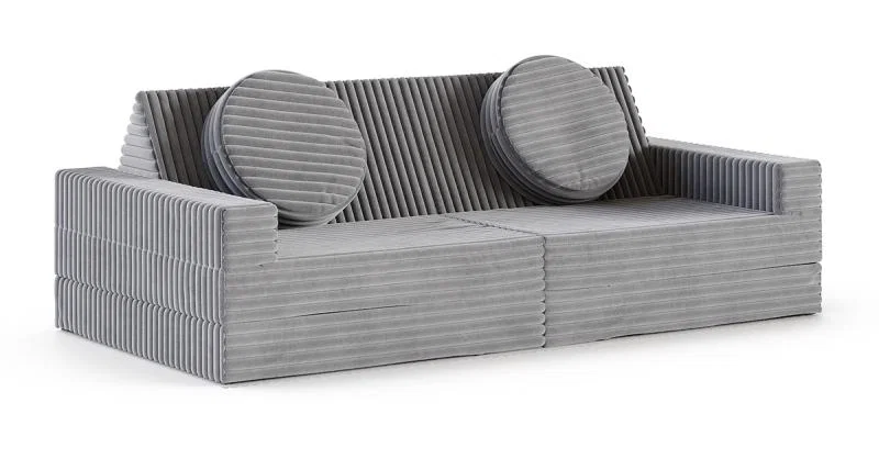 Rozkládací pohovka VARIANT TMAVĚ ŠEDÁ SZTRUKS 160x80