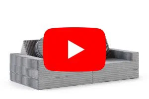 Rozkládací pohovka VARIANT TMAVĚ ŠEDÁ SZTRUKS 160x80