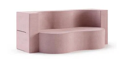 Rozkládací pohovka TWIST RŮŽOVÁ SZTRUKS 120x200