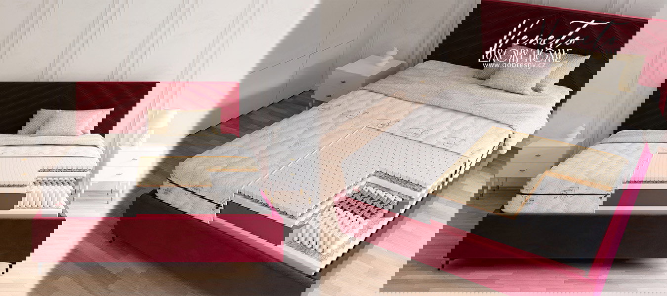 Taštičkový matrac VENETO CARBON 90x200x22cm