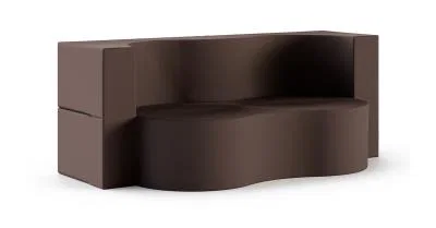 Rozkládací pohovka TWIST GARDEN HNĚDÁ voděodoná 120x200