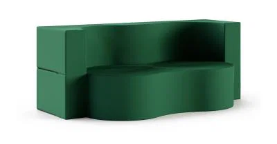 Rozkládací pohovka TWIST GARDEN ZELENÁ voděodoná 120x200