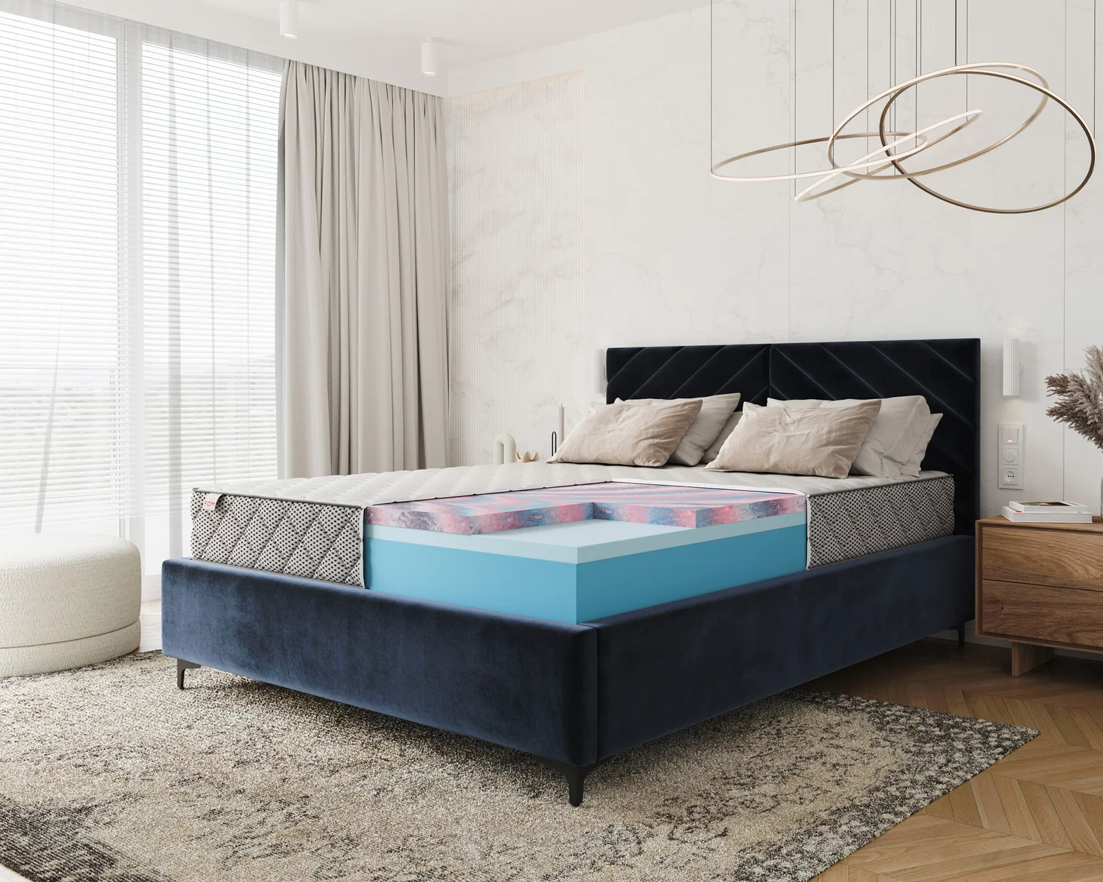Pěnová matrace NORDIC SILVERCARE 80x200x24cm