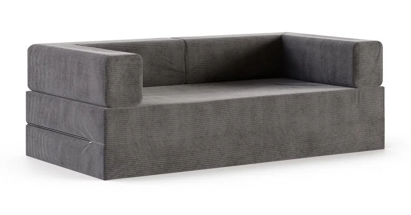 Rozkládací pohovka AVIO TMAVĚ ŠEDÁ SZTRUKS 200x200