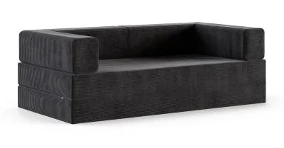 Rozkládací pohovka AVIO ČERNÁ SZTRUKS 200x200