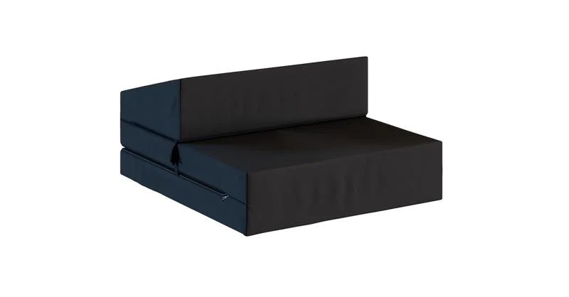 Rozkládací zahradní pohovka SUZI GARDEN ČERNÁ voděodolná 70x200 výška 9 cm