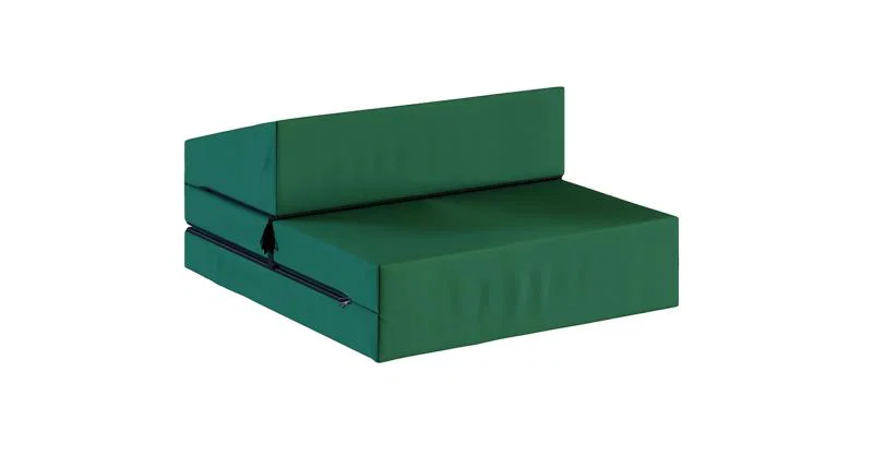 Rozkládací zahradní pohovka SUZI GARDEN ZELENÁ voděodolná 70x200 výška 9 cm