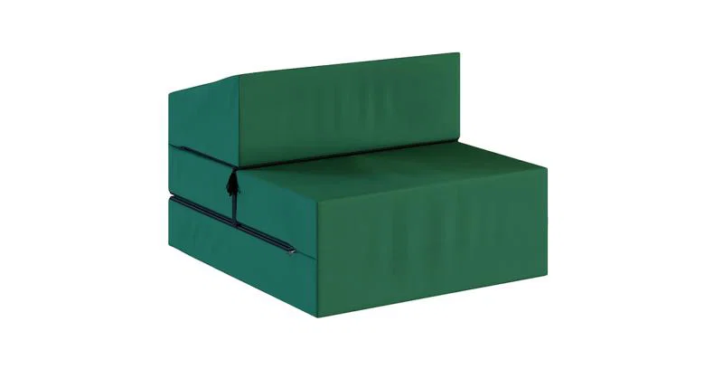 Rozkládací zahradní pohovka SUZI GARDEN ZELENÁ voděodolná 70x200 výška 14 cm