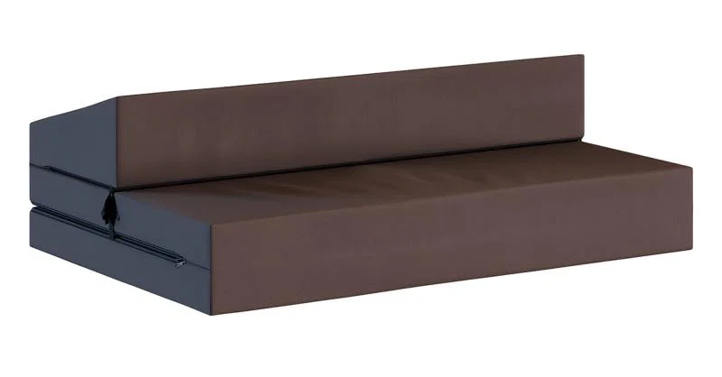 Rozkládací zahradní pohovka SUZI GARDEN HNĚDÁ voděodolná 120x200 výška 9 cm