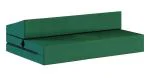 Rozkládací zahradní pohovka SUZI GARDEN ZELENÁ voděodolná 120x200 výška 9 cm