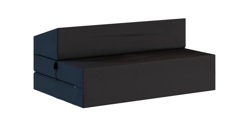 Rozkládací zahradní pohovka SUZI GARDEN ČERNÁ voděodolná 120x200 výška 14 cm