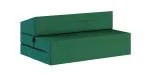 Rozkládací zahradní pohovka SUZI GARDEN ZELENÁ voděodolná 120x200 výška 14 cm