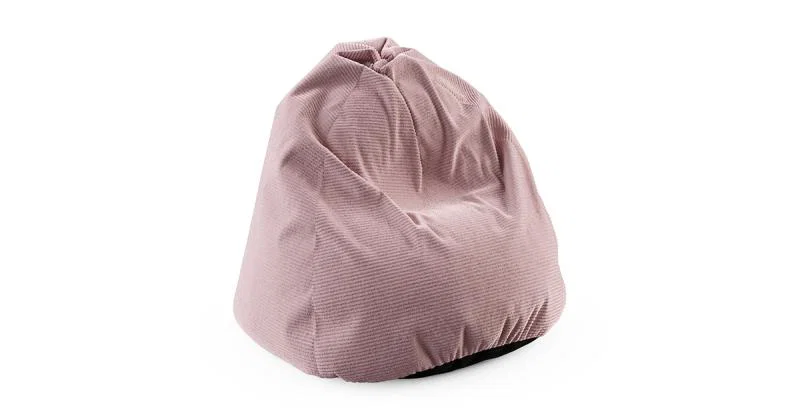 Sedací vak SAKO z manšestru SZTRUKS pudrově růžový 95x115 cm