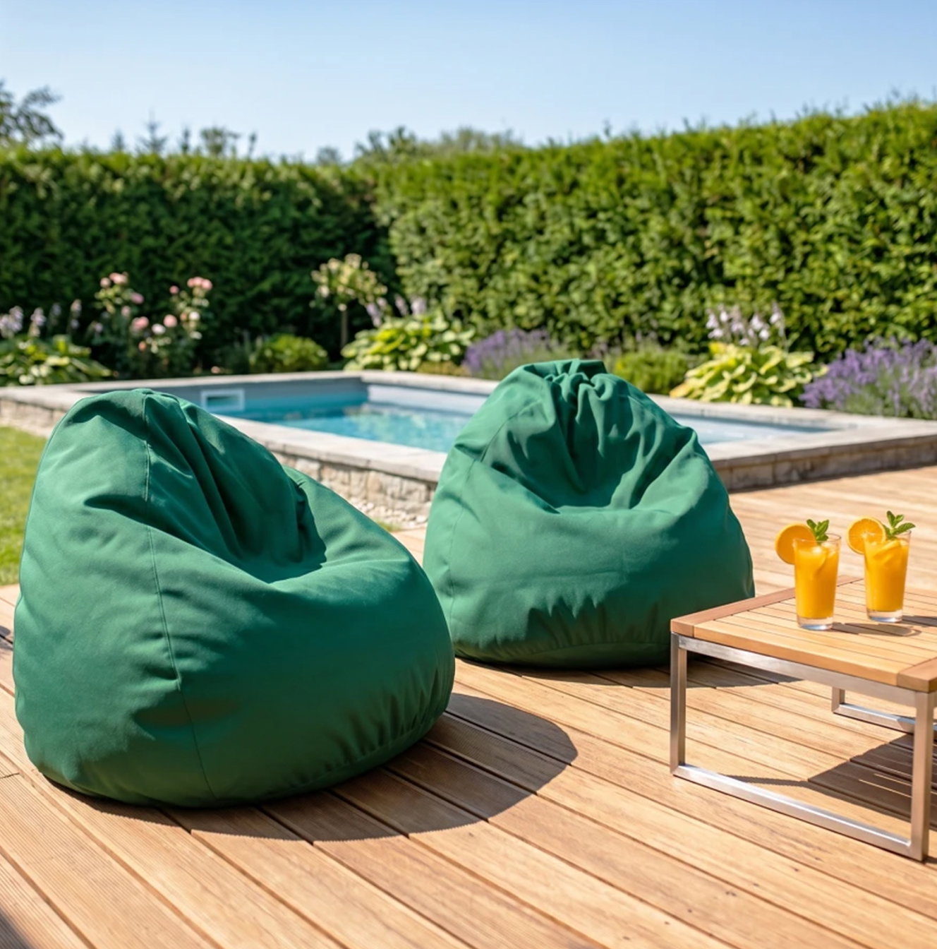 Sedací vak SAKO vodeodolný zelený 95x115 cm