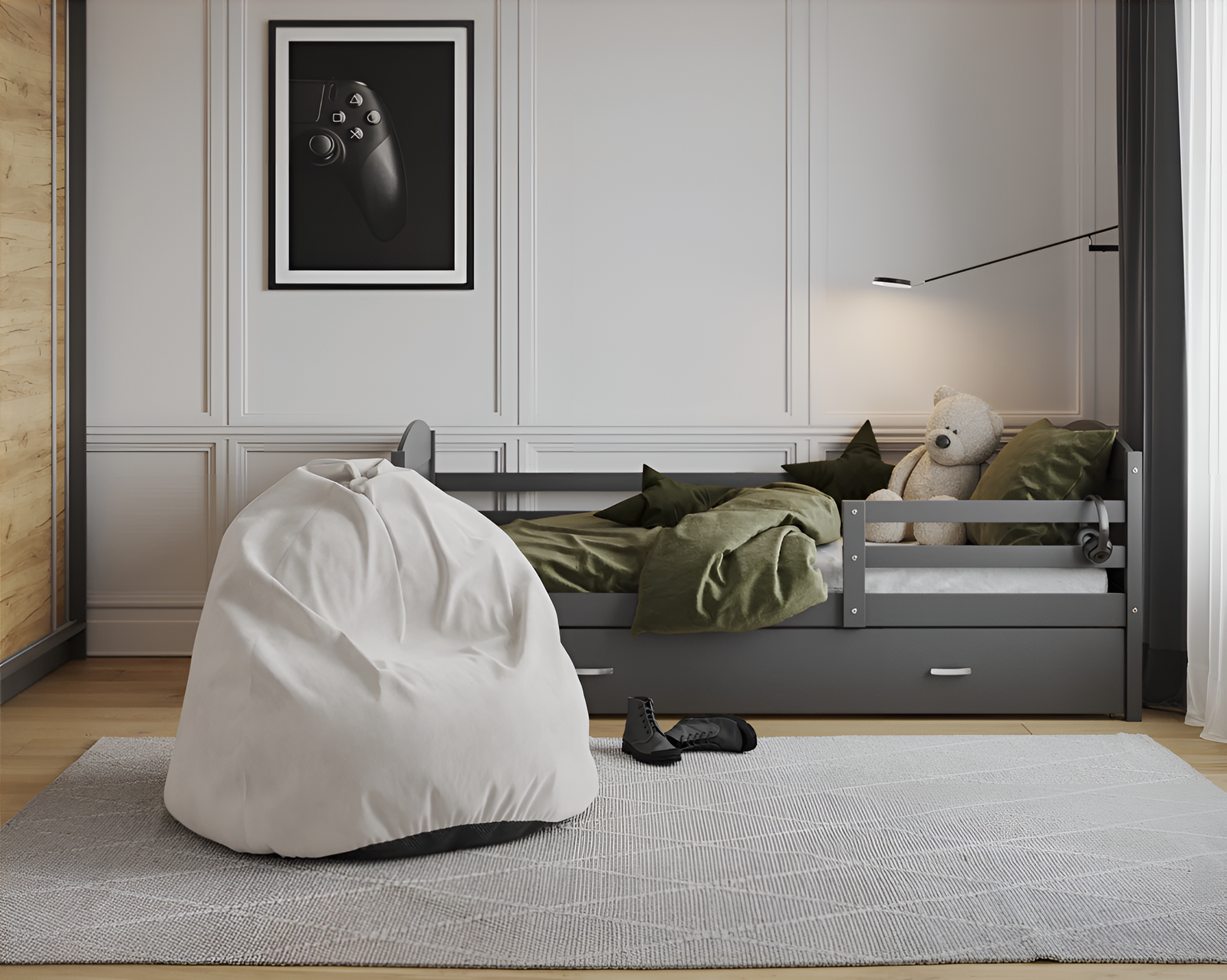 Sedací vak SAKO TRINITY biely 95x115 cm