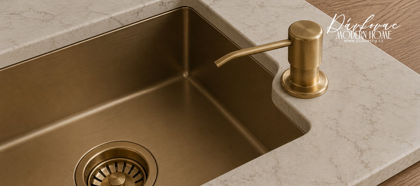 Dávkovač na čistiace prostriedky – ZLATÝ