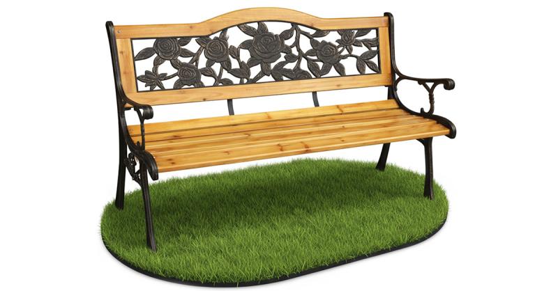 Zahradní lavice ROSA 125x77x52cm