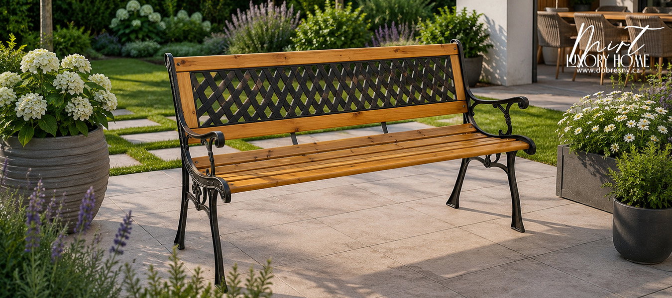 Záhradná lavica MIRT 125x73x52cm