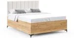 Postel SIERRA 90×200 s kovovým zdvižným roštem PARIS Dub Craft - Bílá