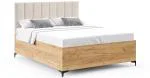 Postel SIERRA 90×200 s kovovým zdvižným roštem PARIS Dub Craft - Krémová