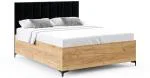 Postel SIERRA 90×200 s kovovým zdvižným roštem PARIS Dub Craft - Černá