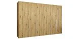 Šatní skříň ALICANTE 1, 300×202×52cm | Dub Artisan / Kašmírové úchyty