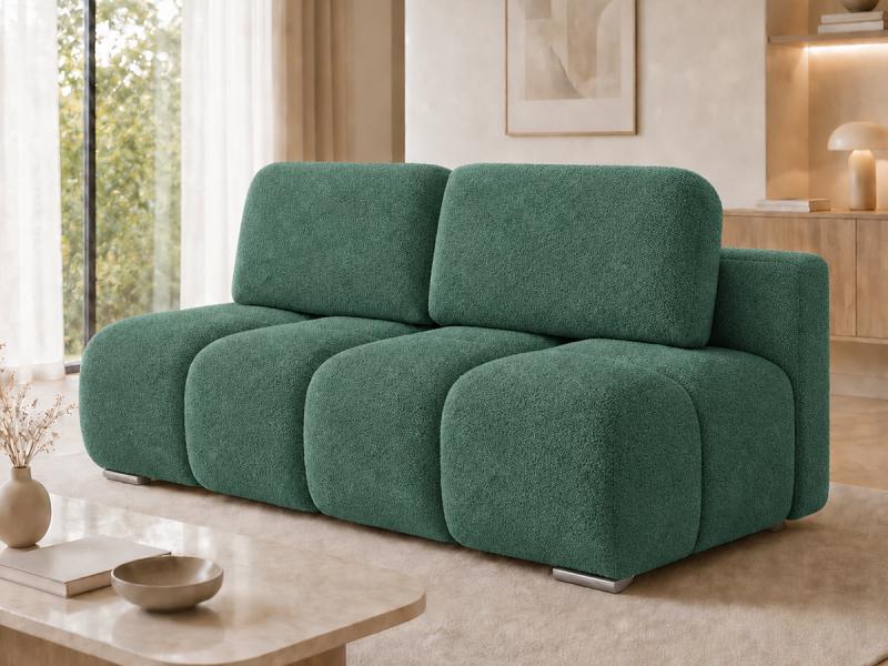 Dvoumístná rozkládací pohovka LUCY MINI | 195x104x89cm | CENTAUR ZELENÁ