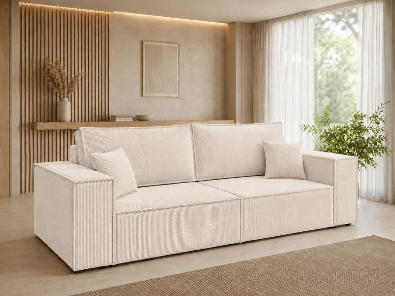Dvojmiestna rozkladacia pohovka | MAYA | 255x105x70cm | SZTRUKS KRÉMOVÁ