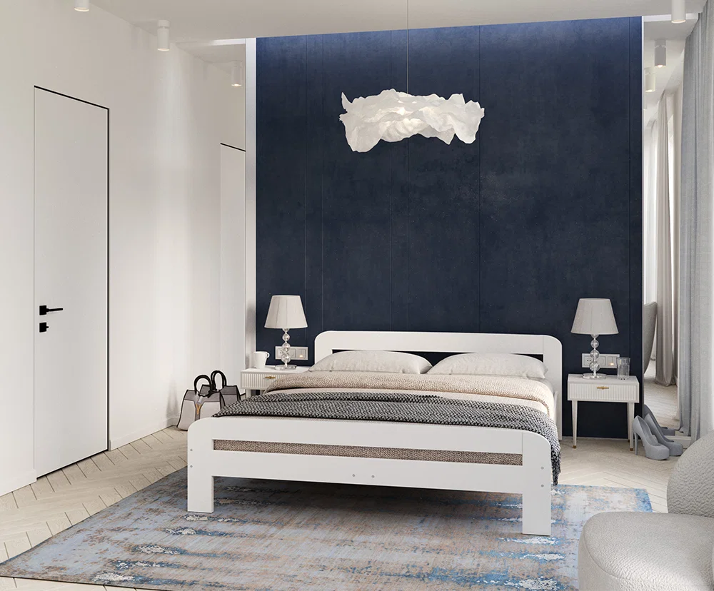 Moderní dětská postel DALLAS 90x200 cm BÍLÁ
