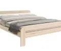 Moderní postel DALLAS 140x200 dřevěná BOROVICE