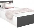 Postel PANAMA KLASIK 90x200 + rošt BÍLÁ-ŠEDÁ