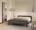 Moderní postel DALLAS 180x200 ŠEDÁ