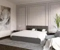 Čalouněná postel CRYSTAL grafit 90x200 s kovovým roštem