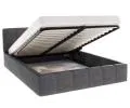 Čalouněná postel FLORIDA 140x200 s kovovým zdvižným roštem GRAFIT