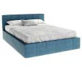 Čalouněná postel FLORIDA 160x200 s kovovým zdvižným roštem TYRKYSOVÁ