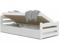 Postel DAVID BÍLÁ 200x90 s úložným prostorem