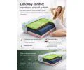 Zdravotní pěnová matrace SAVONA ALOE VERA 200x200 cm paměťová pěna i HR studená pěna